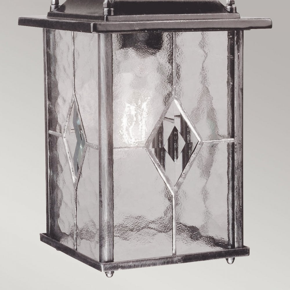Elstead WX9 Wexford Outdoor 1 Light Chain Lantern Black/Silver (S)