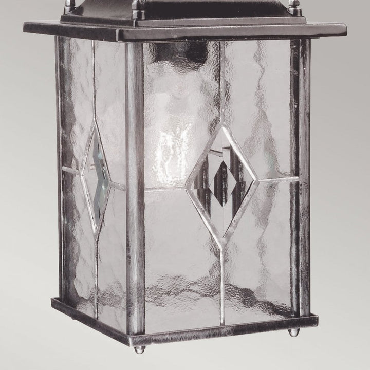 Elstead WX9 Wexford Outdoor 1 Light Chain Lantern Black/Silver (S)