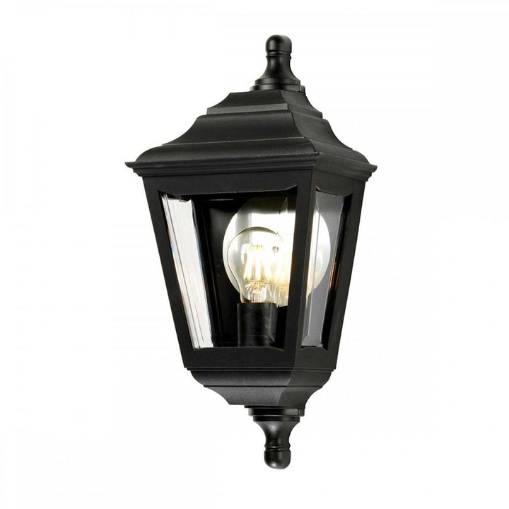 Elstead KERRY-FLUSH Kerry Outdoor 1 Light Flush Wall Lantern Black (S)