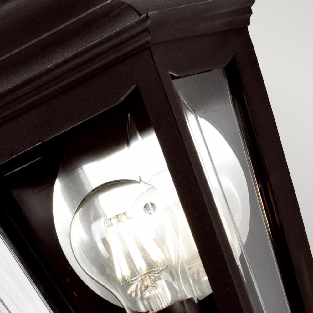 Elstead KERRY-FLUSH Kerry Outdoor 1 Light Flush Wall Lantern Black (S)