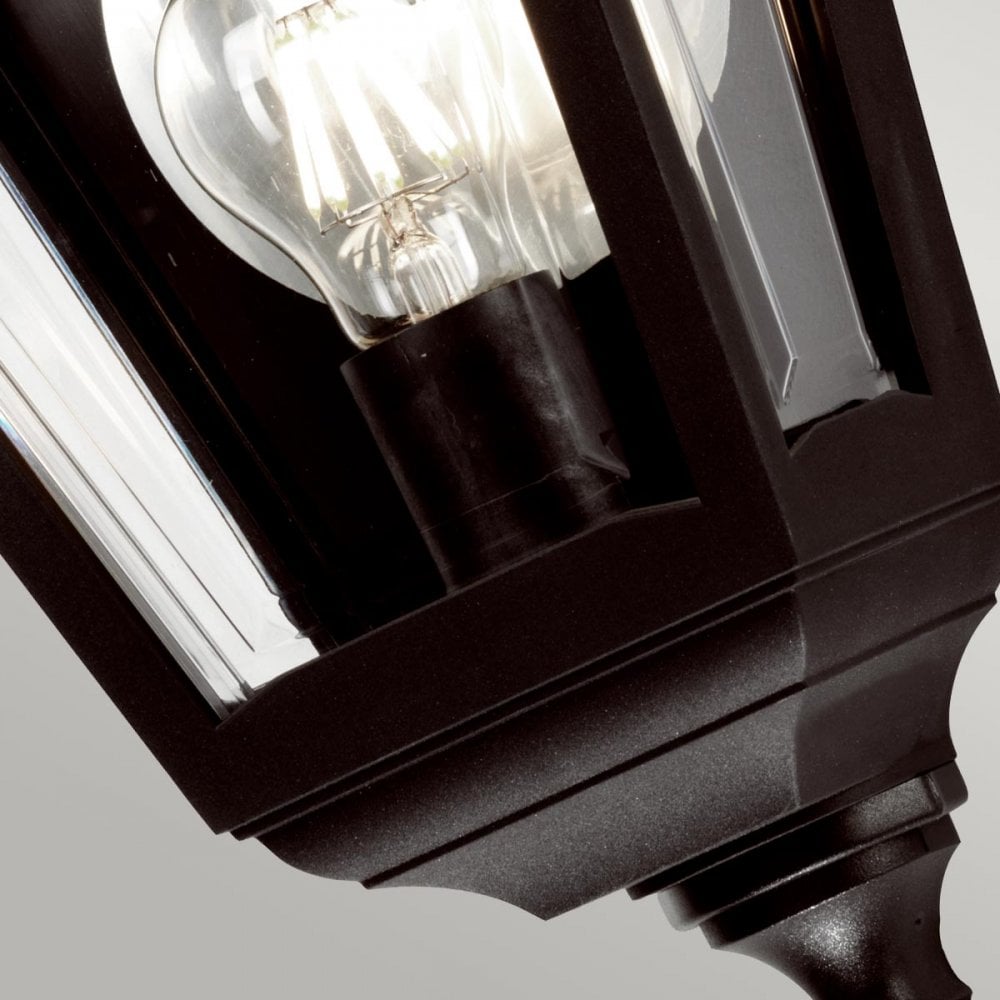 Elstead KERRY-FLUSH Kerry Outdoor 1 Light Flush Wall Lantern Black (S)