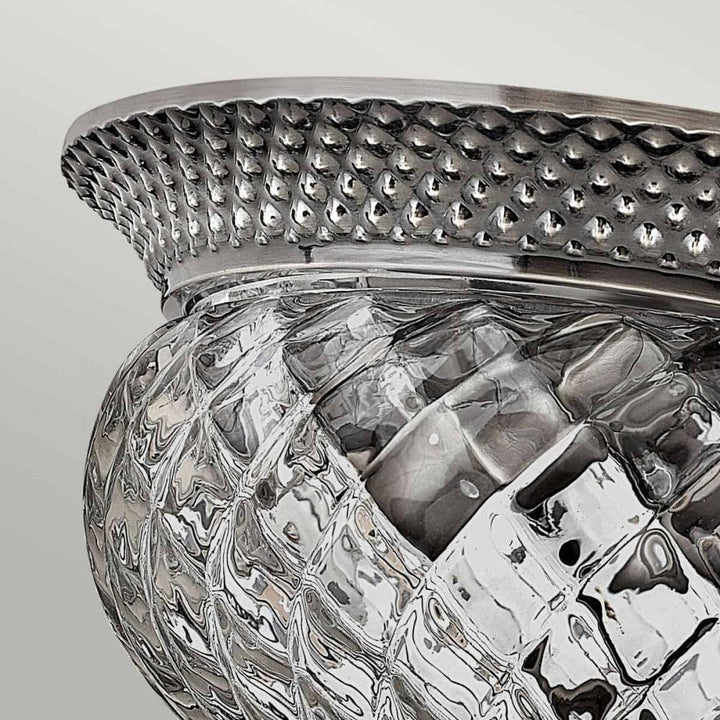 Hinkley HK-PLANT-F-S-PL Plantation 2 Light Small Flush Polished Antique Nickel (S)