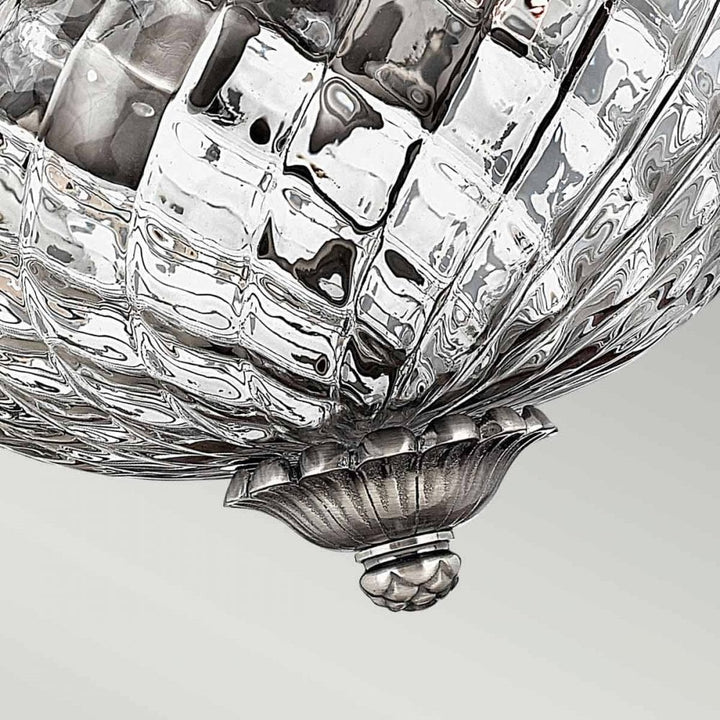 Hinkley HK-PLANT-F-S-PL Plantation 2 Light Small Flush Polished Antique Nickel (S)
