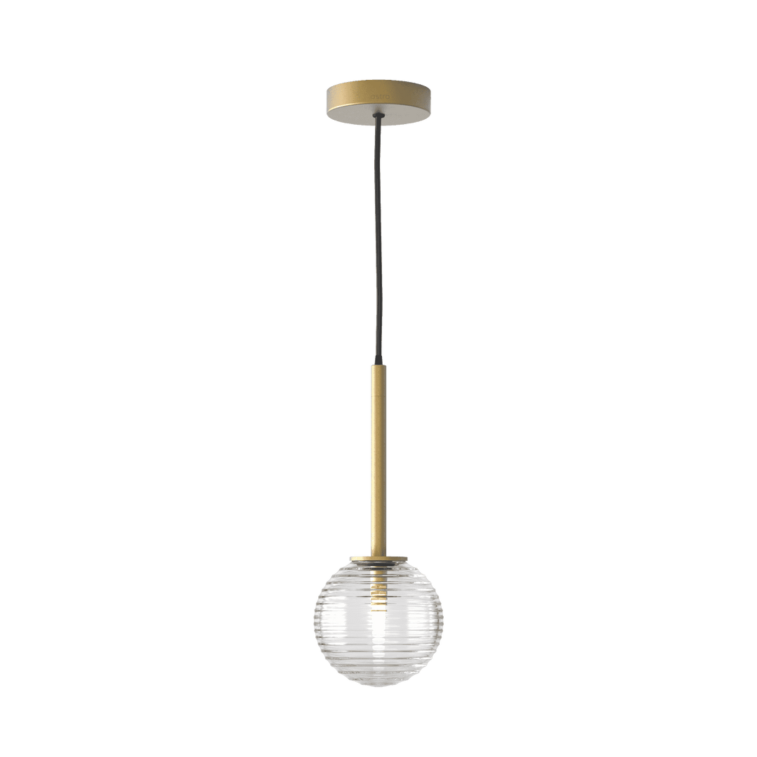 Astro 1429024 Tacoma 1 Light Pendant Light Antique Brass Fitting Only (S)