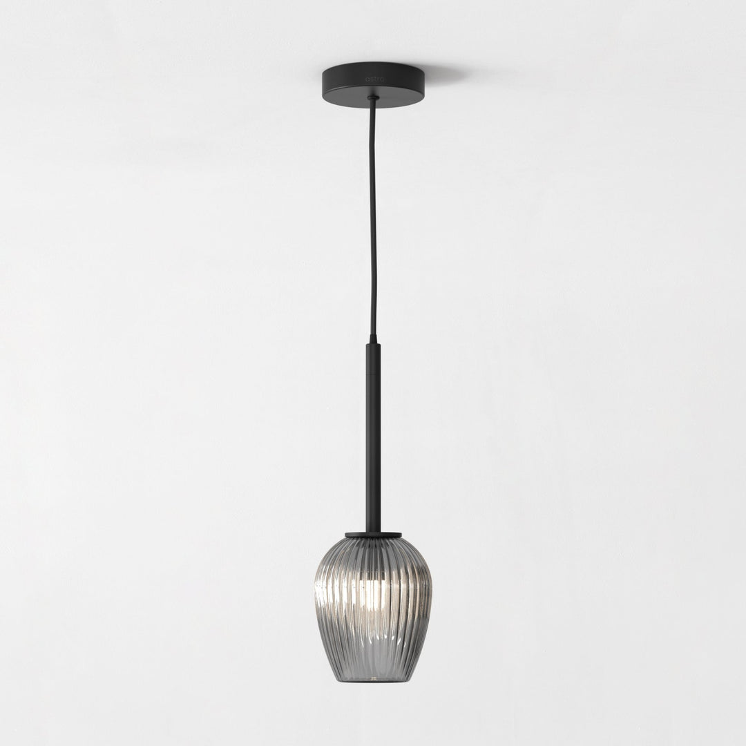 Astro 1429025 Tacoma 1 Light Pendant Light Matt Black Fitting Only