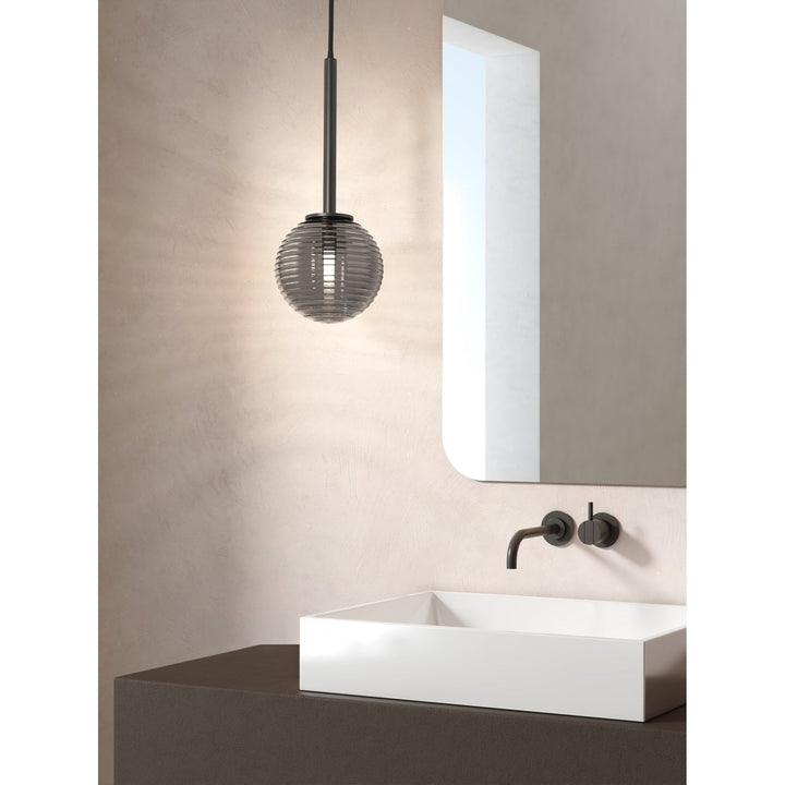 Astro 1429025 Tacoma 1 Light Pendant Light Matt Black Fitting Only