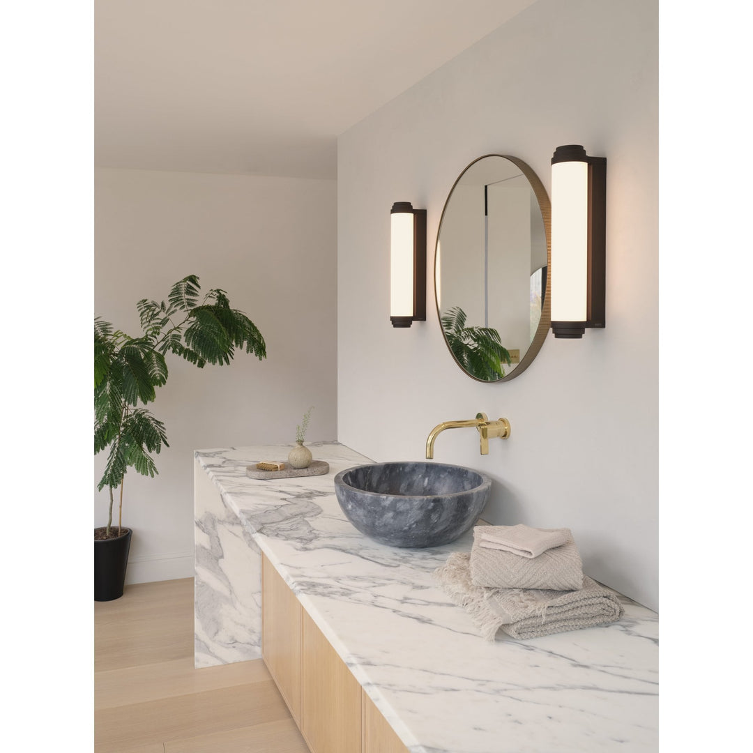 Astro 1477001 Burlington Bathroom 1 Light LED Wall Light Bronze (S)