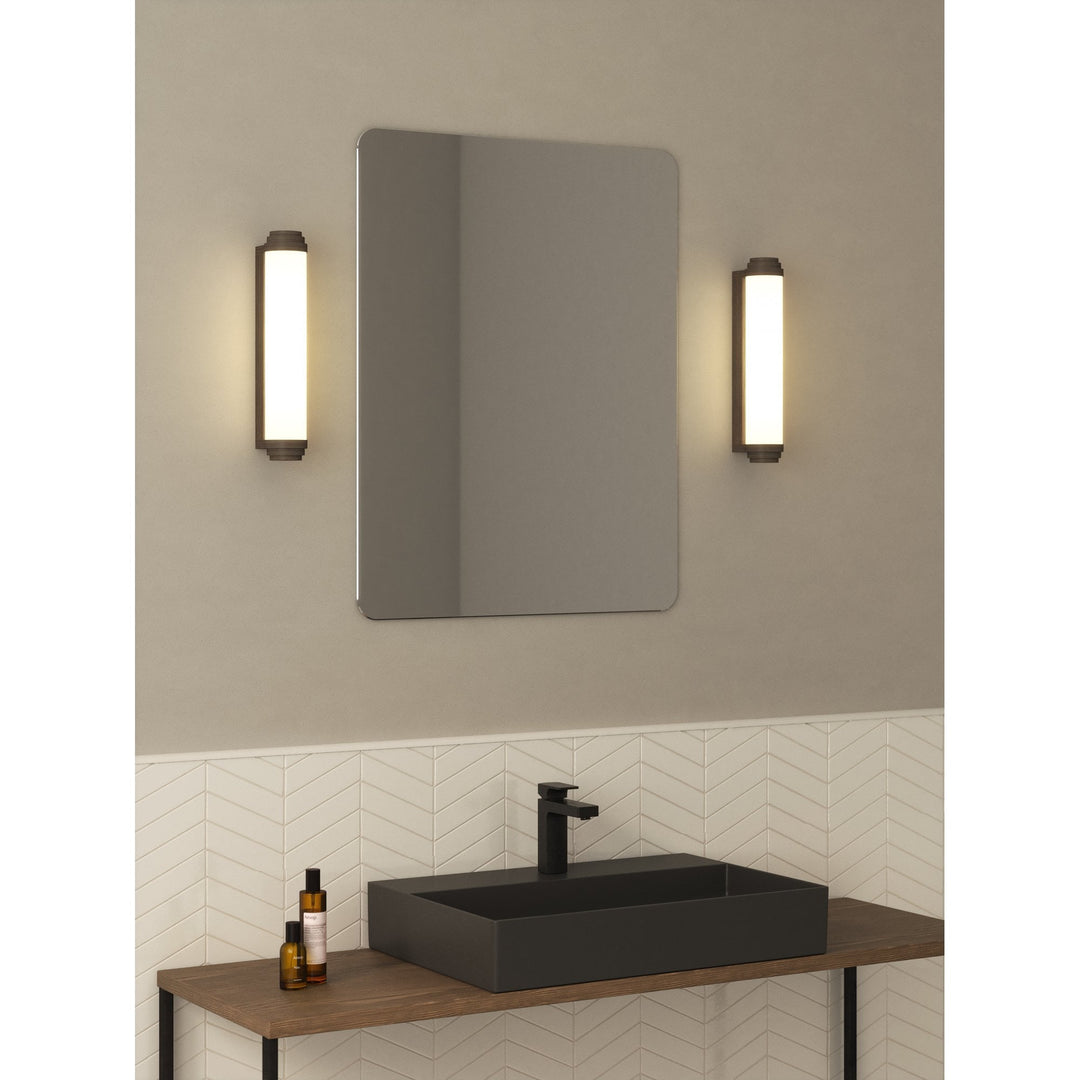 Astro 1477001 Burlington Bathroom 1 Light LED Wall Light Bronze (S)