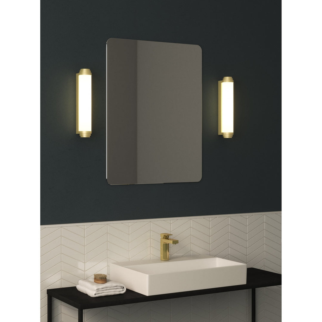 Astro 1477003 Burlington Bathroom 1 Light LED Wall Light Matt Gold (P)