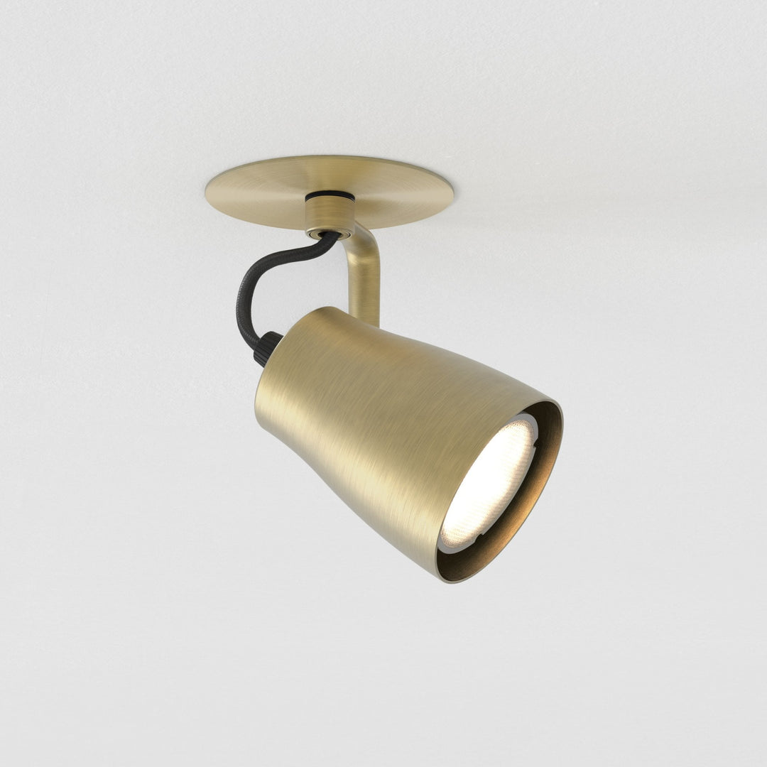 Astro 1487005 Juno 1 Light Spotlight Matt Brushed Brass (S)