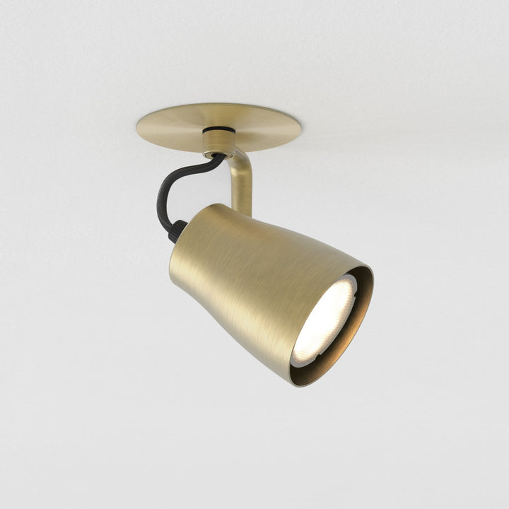 Astro 1487005 Juno 1 Light Spotlight Matt Brushed Brass (S)