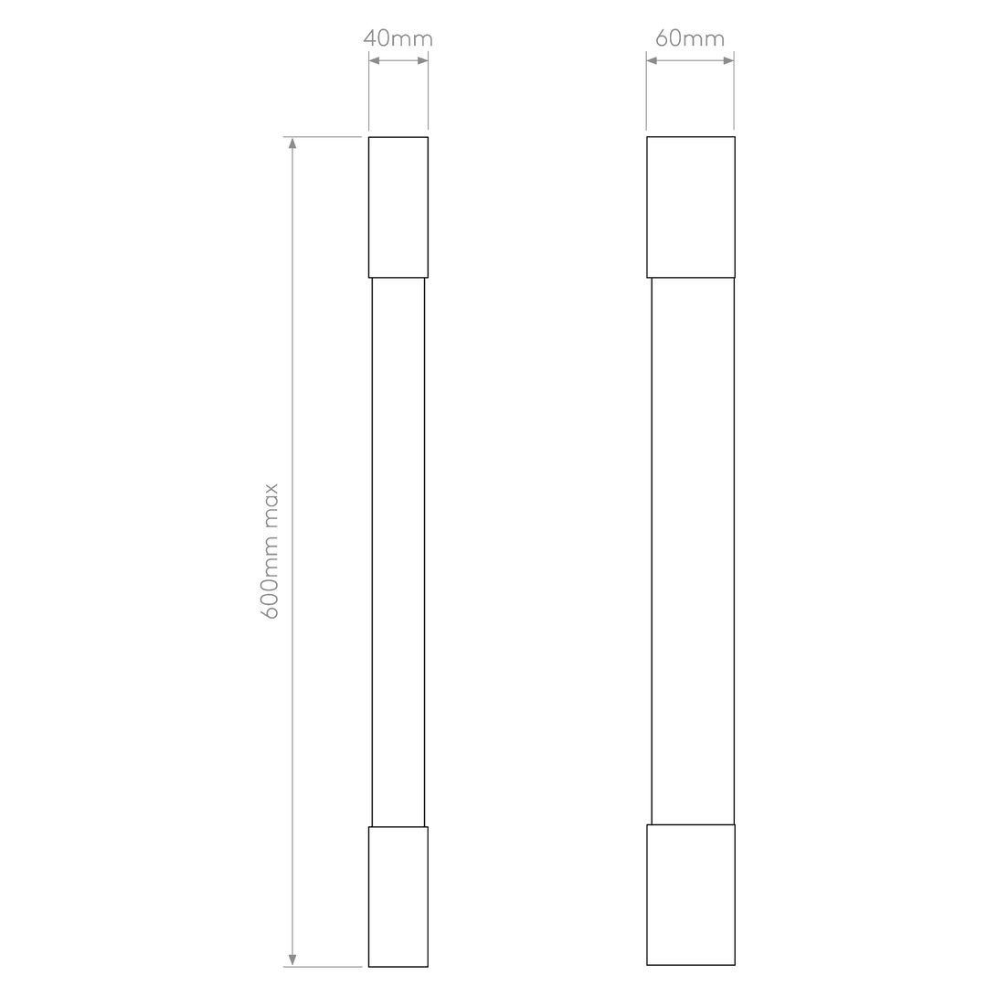 Astro 1084033 Palermo 600 LED Bathroom Wall Light Polished Chrome (S)
