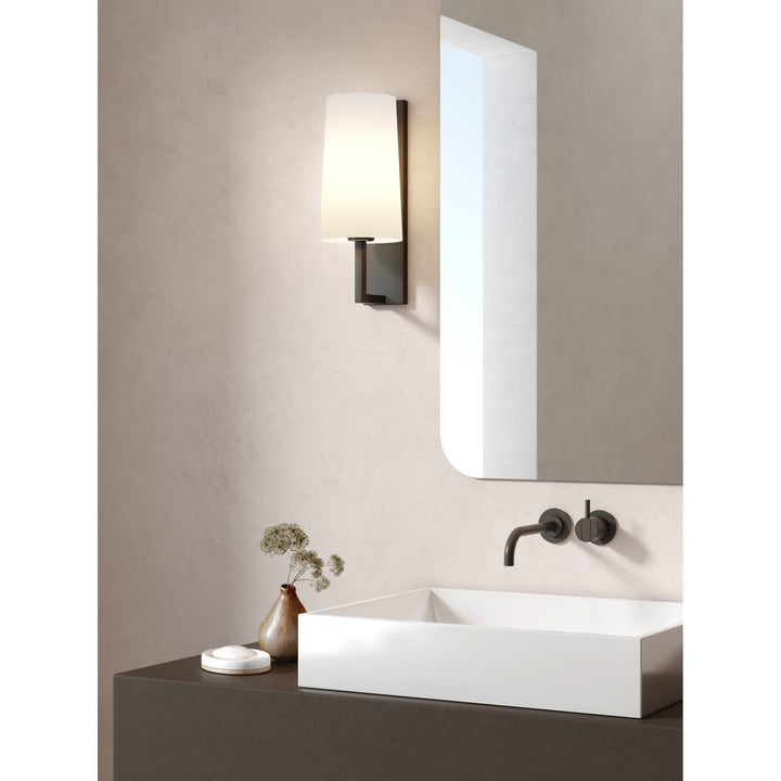 Astro 1214015 Riva 350 Bathroom Wall Light Matt Black (P)