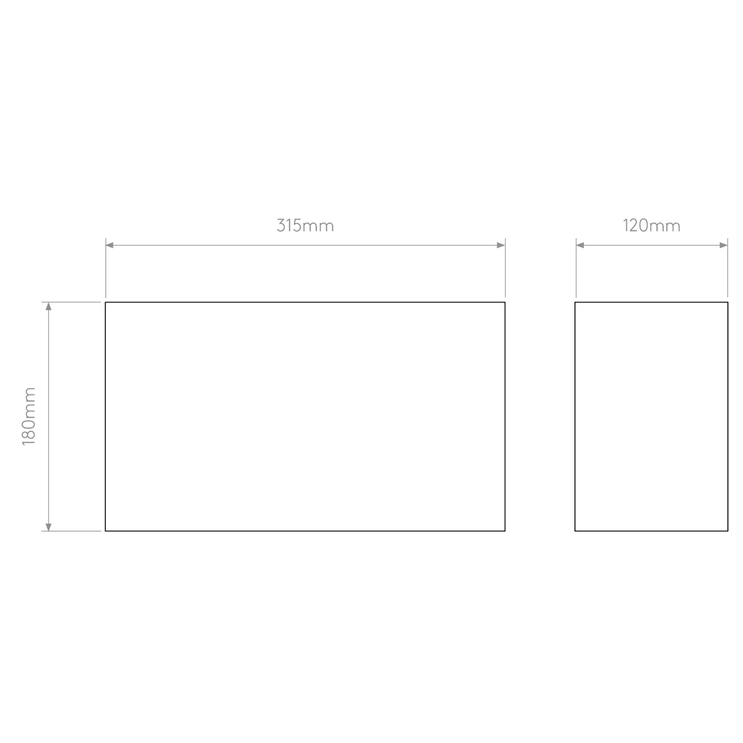 Astro 5038008 Cambria 180 Shade Oyster (P)