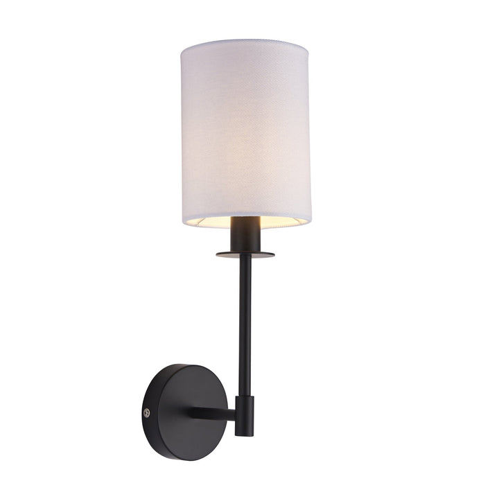 Endon 101660 Sancerre Wall Light Black &amp; White Shade (S)