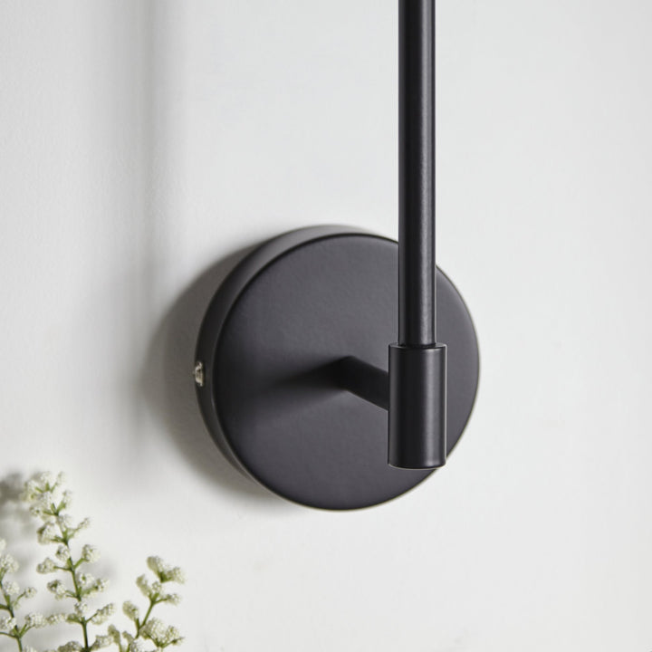 Endon 101660 Sancerre Wall Light Black &amp; White Shade (S)