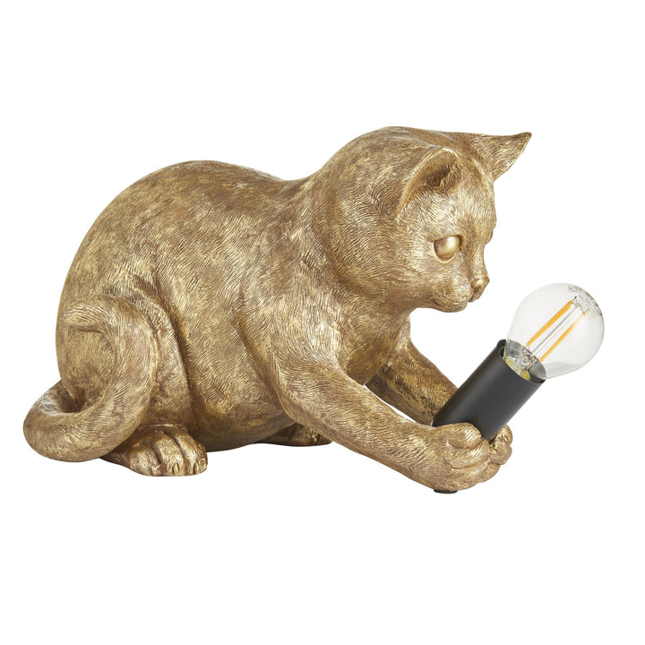 Endon 107389 Kitten Table Lamp Gold & Black