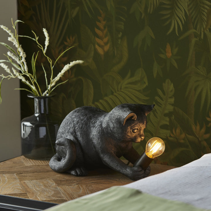 Endon 107390 Kitten Table Lamp Black