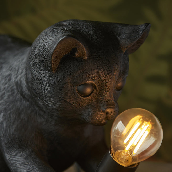 Endon 107390 Kitten Table Lamp Black