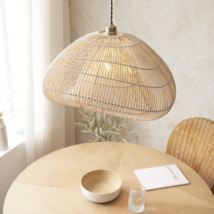 Endon 109203 Misra Pendant Shade Natural Rattan