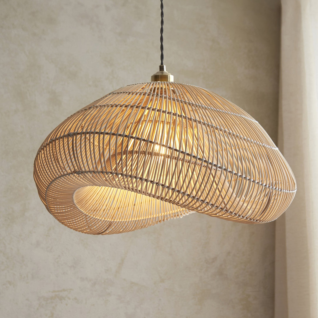 Endon 109203 Misra Pendant Shade Natural Rattan