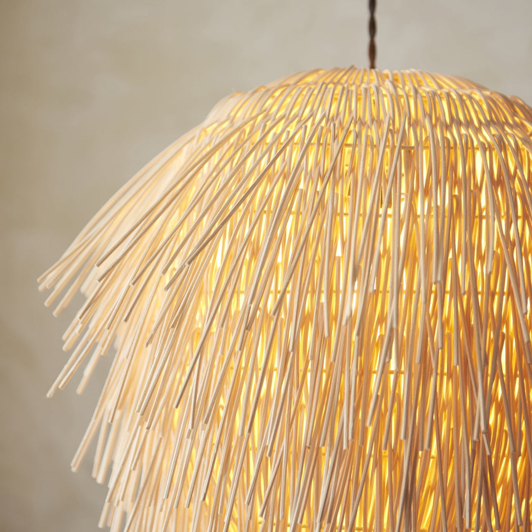 Endon 109204 Pushpa Pendant Shade Natural Rattan