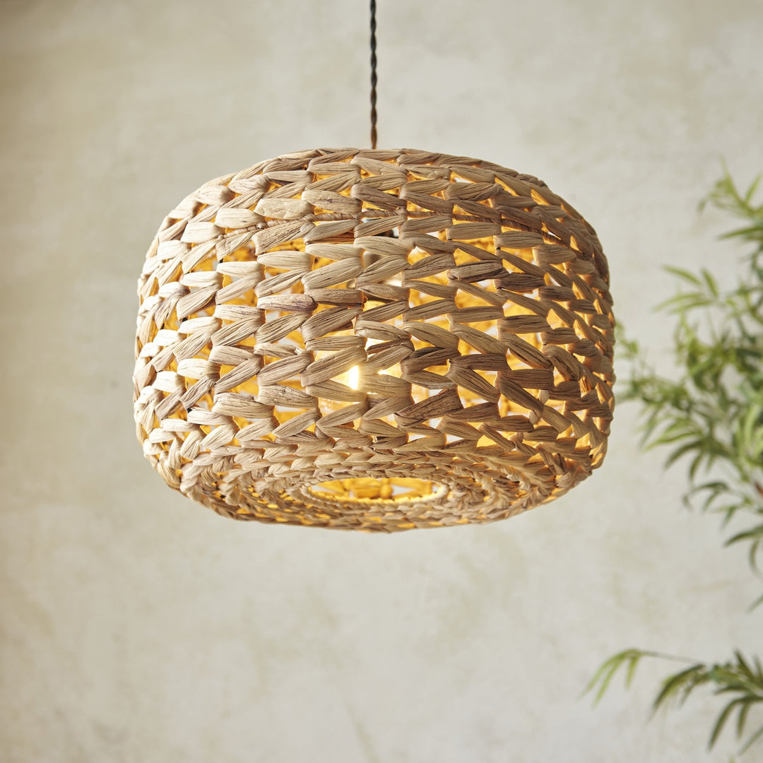 Endon 109207 Toca Pendant Shade Natural Water Hyacinth