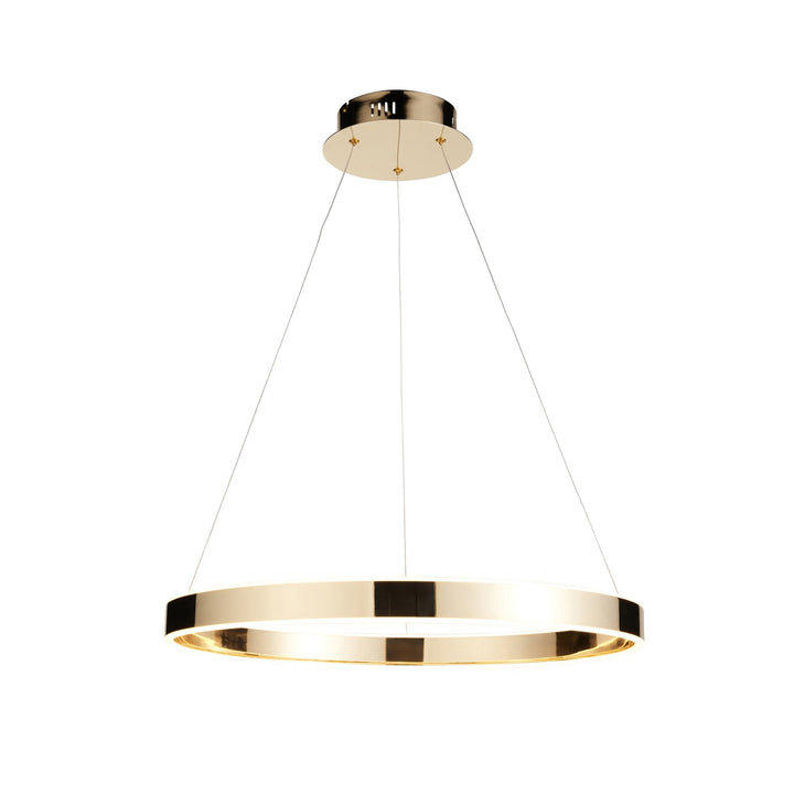 Endon 110957 Gen Ring LED Pendant Gold & Acrylic