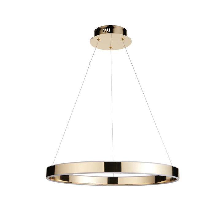 Endon 110957 Gen Ring LED Pendant Gold & Acrylic