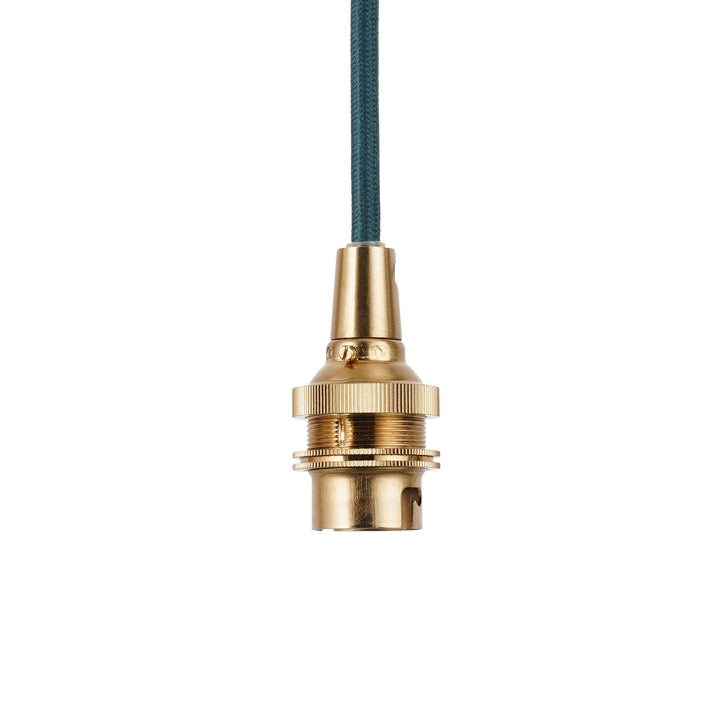 Endon 111511 Eltham Pendant Cable Set Age Brass & Blue Flex