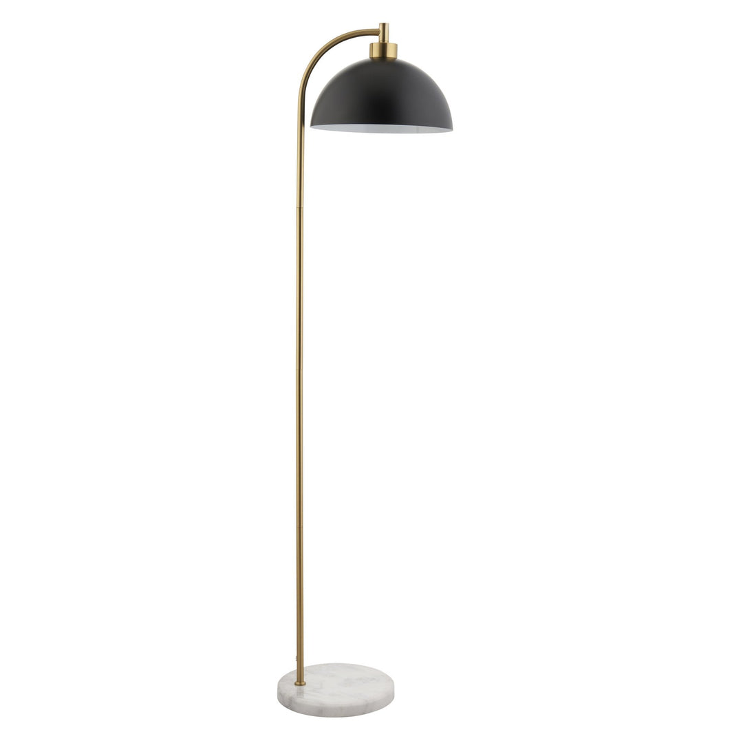 Endon 112211 Buchanan Task Floor Lamp Black, Brass & Grey Marble