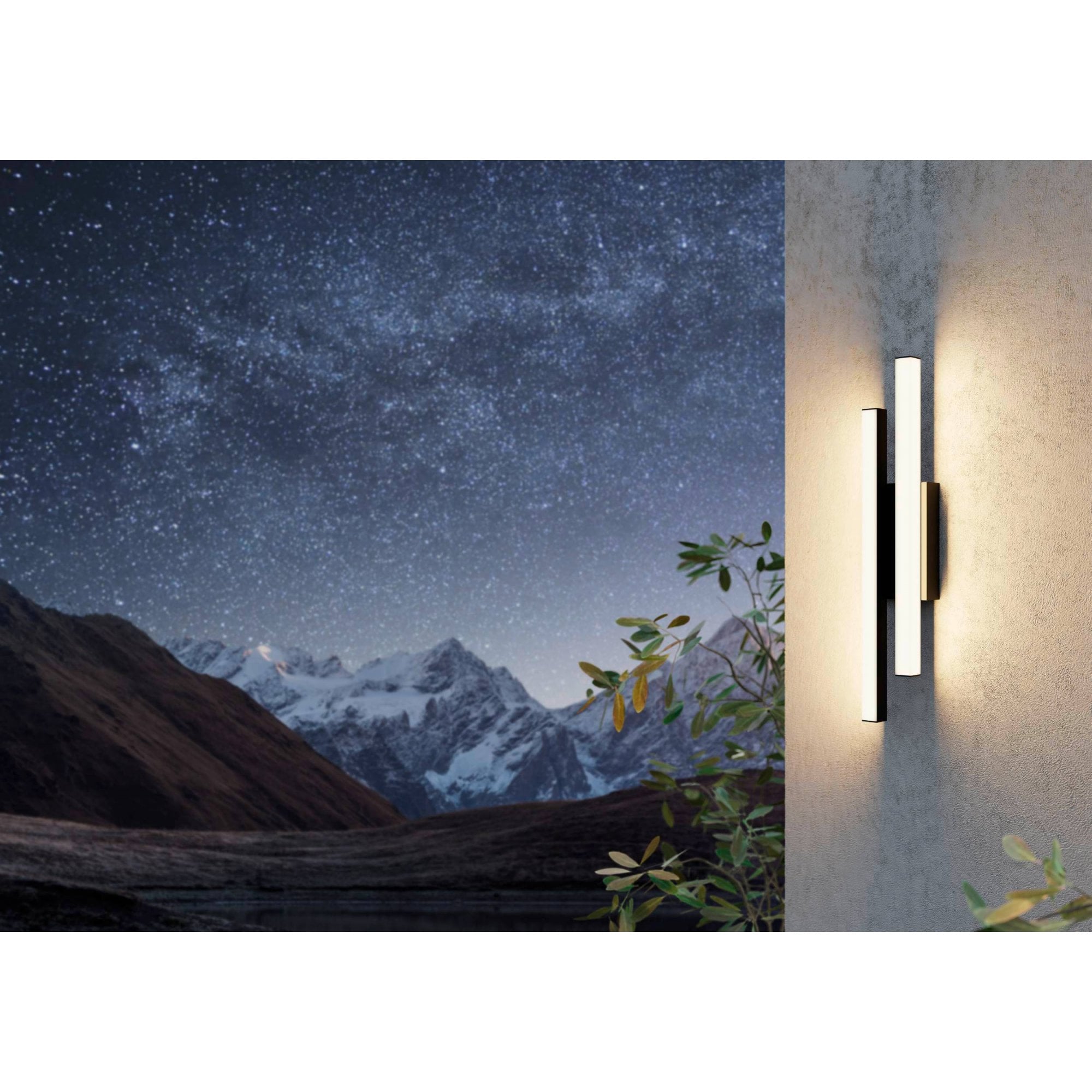 Dar Sedgewick Outdoor Wall Light - Black - Lighting Direct