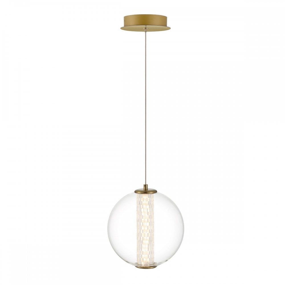 Eurofase QN-ATOMO-1P-BG Atomo 1 Light LED Adjustable Pendant Brushed Gold