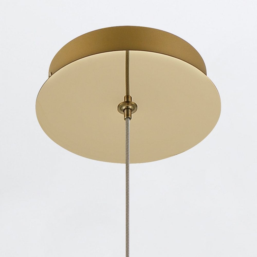 Eurofase QN-ATOMO-1P-BG Atomo 1 Light LED Adjustable Pendant Brushed Gold