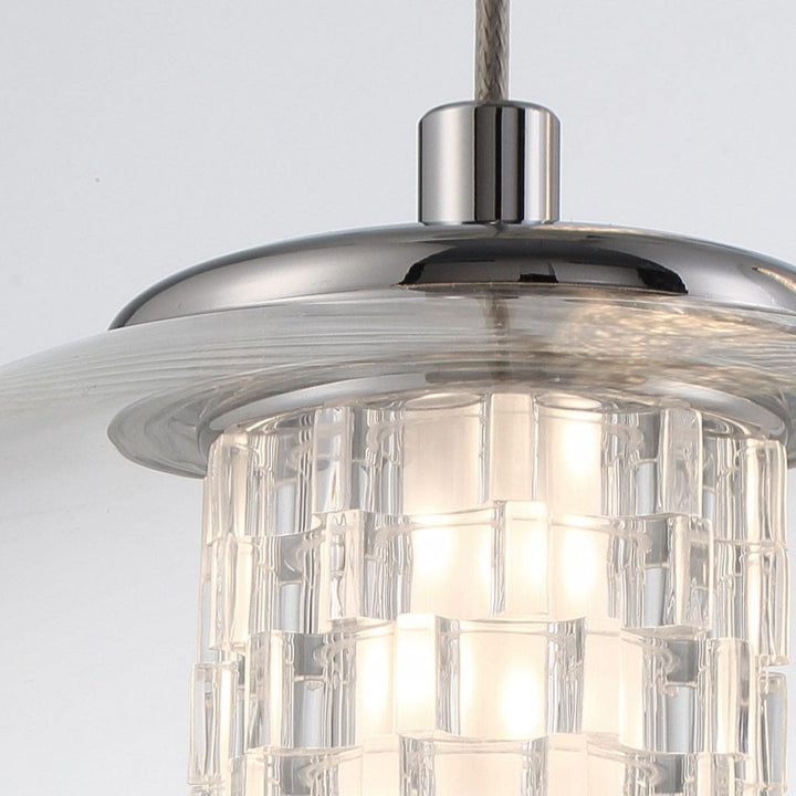 Eurofase QN-ATOMO-1P-PC Atomo 1 Light LED Adjustable Pendant Polished Chrome