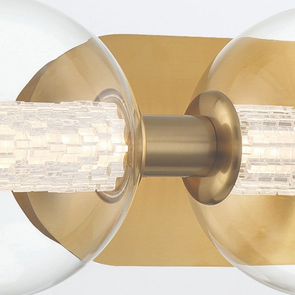 Eurofase QN-ATOMO-3W-BG Atomo 3 Light LED Bathroom Wall Light Brushed Gold