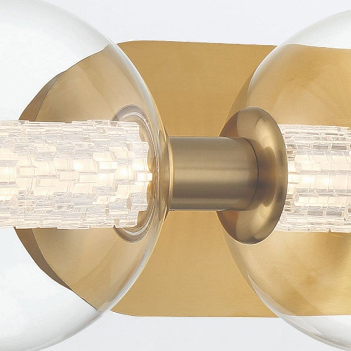 Eurofase QN-ATOMO-3W-BG Atomo 3 Light LED Bathroom Wall Light Brushed Gold