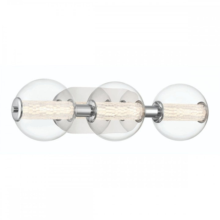 Eurofase QN-ATOMO-3W-PC Atomo 3 Light LED Bathroom Wall Light Polished Chrome