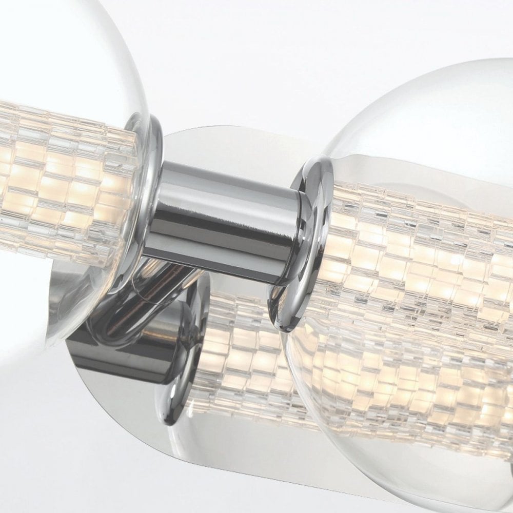 Eurofase QN-ATOMO-3W-PC Atomo 3 Light LED Bathroom Wall Light Polished Chrome