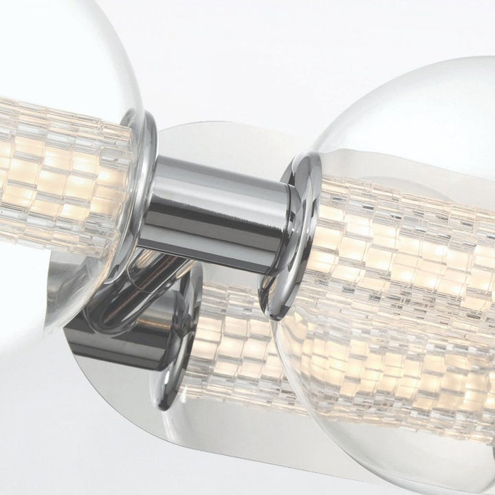 Eurofase QN-ATOMO-3W-PC Atomo 3 Light LED Bathroom Wall Light Polished Chrome