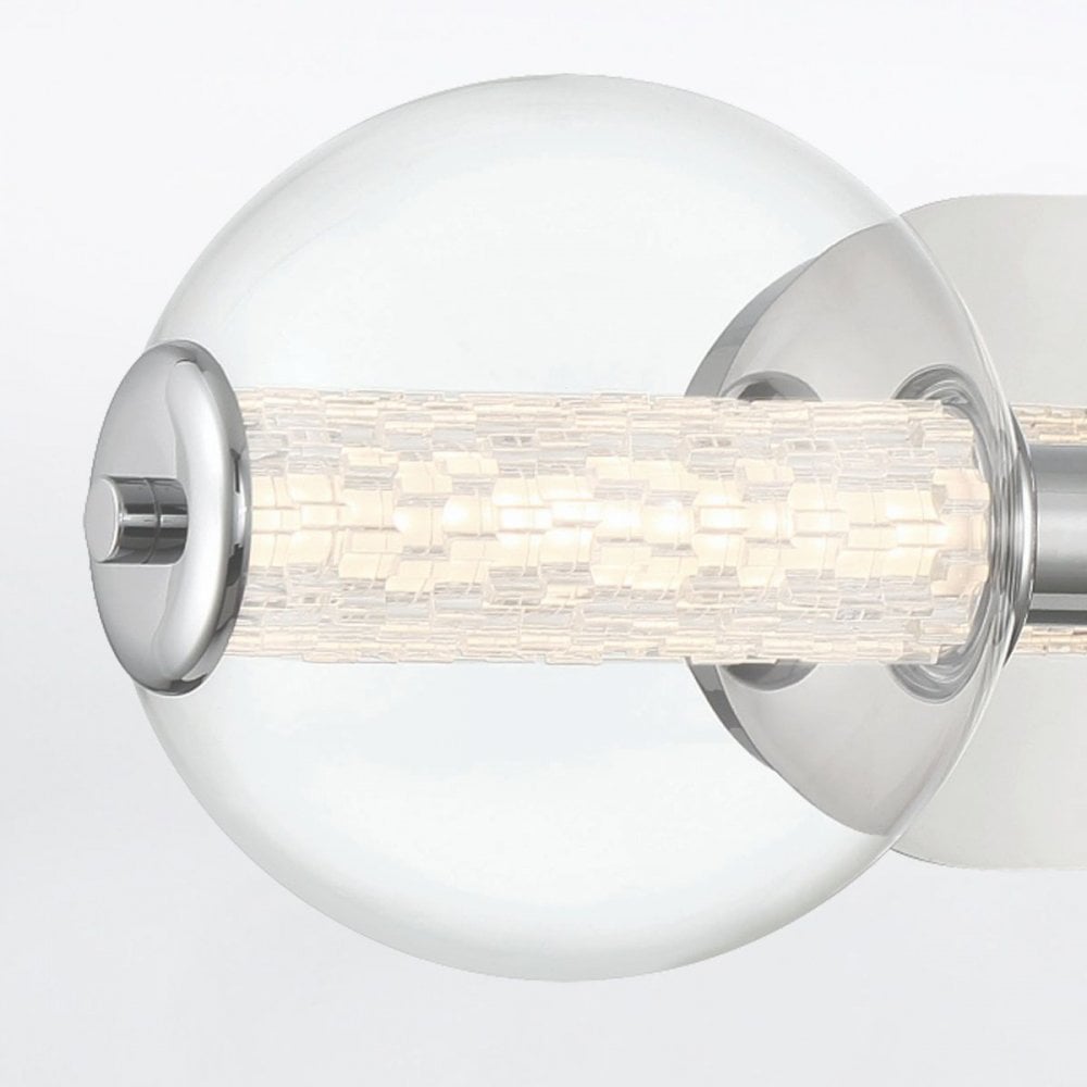 Eurofase QN-ATOMO-3W-PC Atomo 3 Light LED Bathroom Wall Light Polished Chrome