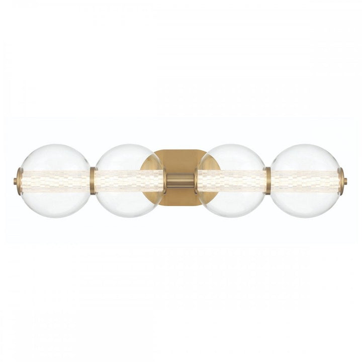 Eurofase QN-ATOMO-4W-BG Atomo 4 Light LED Bathroom Wall Light Brushed Gold