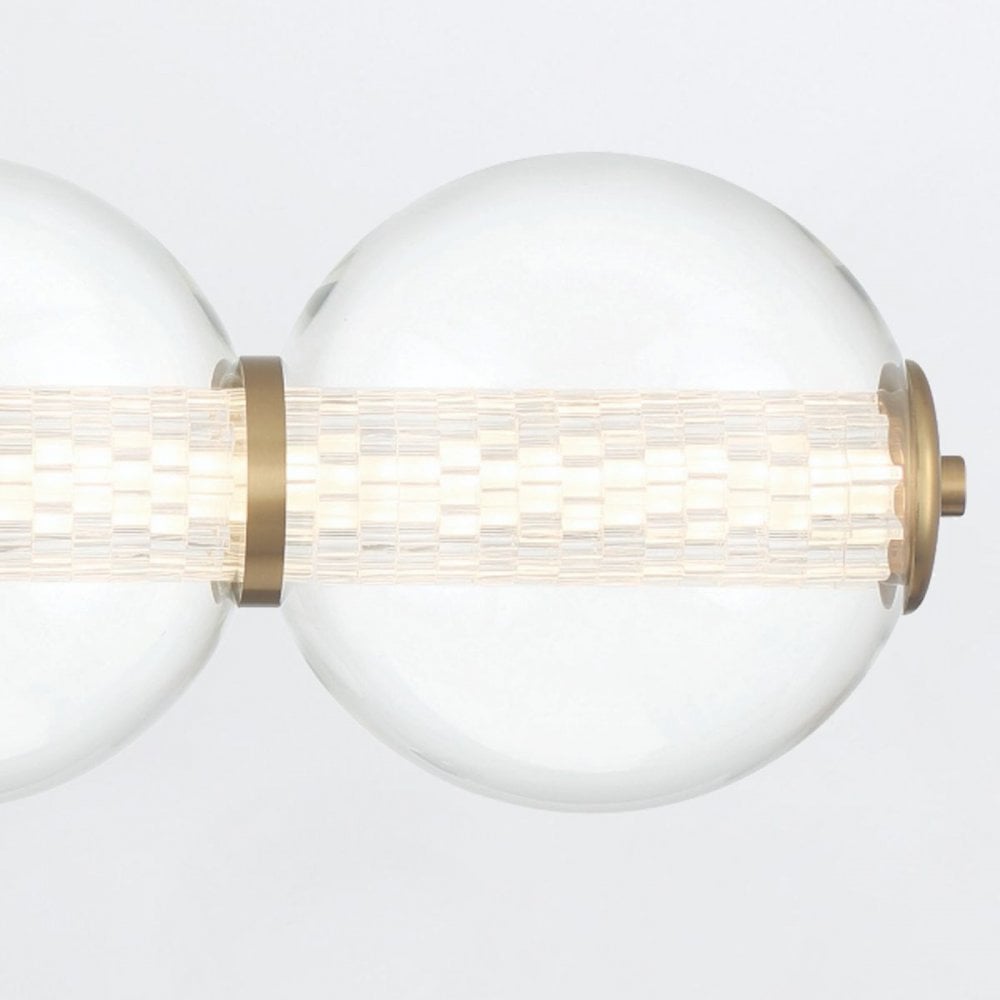 Eurofase QN-ATOMO-4W-BG Atomo 4 Light LED Bathroom Wall Light Brushed Gold