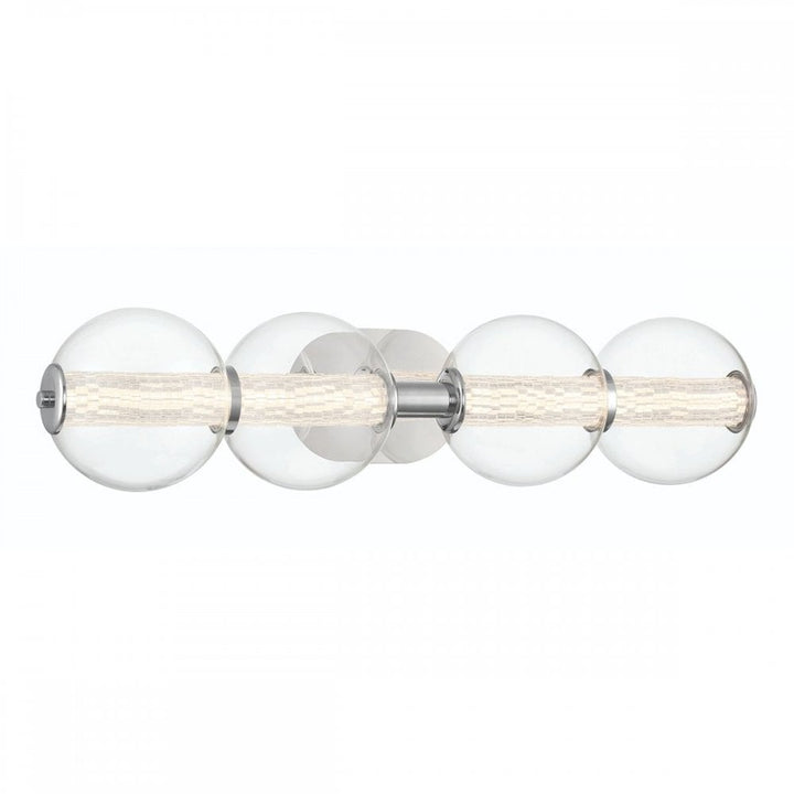Eurofase QN-ATOMO-4W-PC Atomo 4 Light LED Bathroom Wall Light Polished Chrome