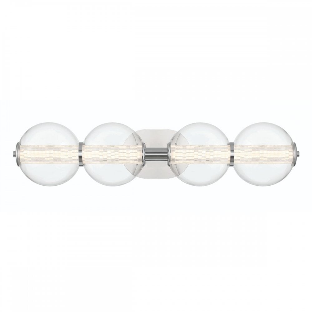 Eurofase QN-ATOMO-4W-PC Atomo 4 Light LED Bathroom Wall Light Polished Chrome