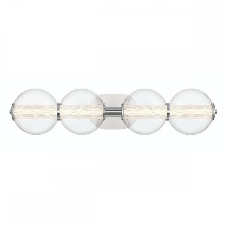 Eurofase QN-ATOMO-4W-PC Atomo 4 Light LED Bathroom Wall Light Polished Chrome