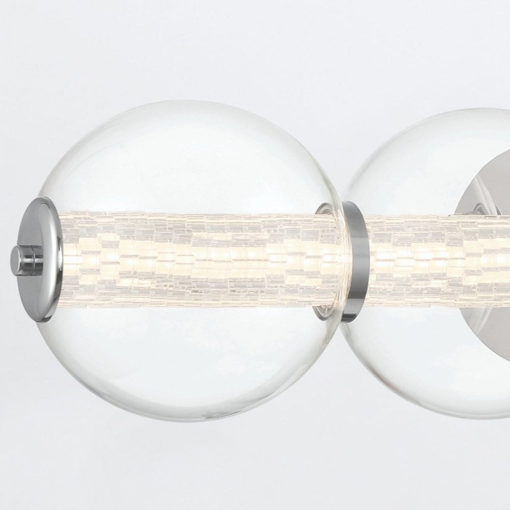 Eurofase QN-ATOMO-4W-PC Atomo 4 Light LED Bathroom Wall Light Polished Chrome