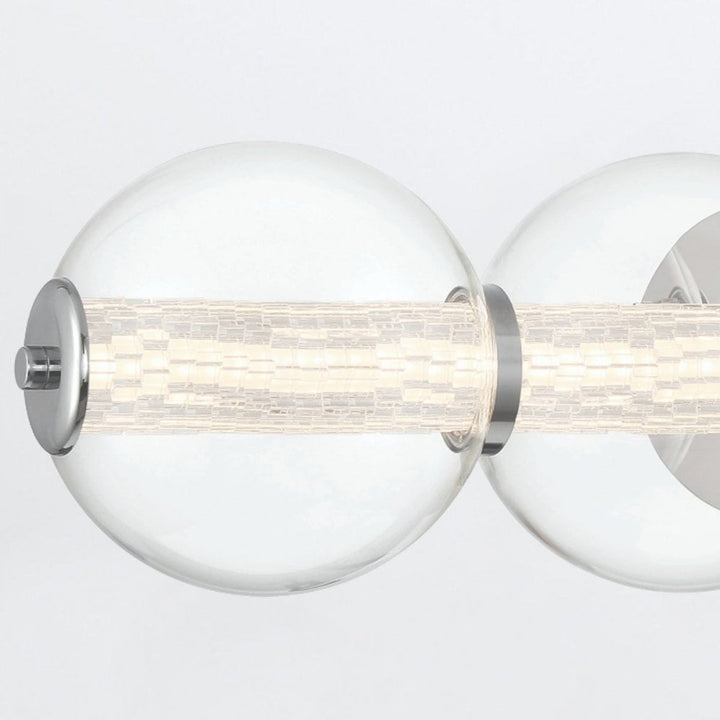 Eurofase QN-ATOMO-4W-PC Atomo 4 Light LED Bathroom Wall Light Polished Chrome