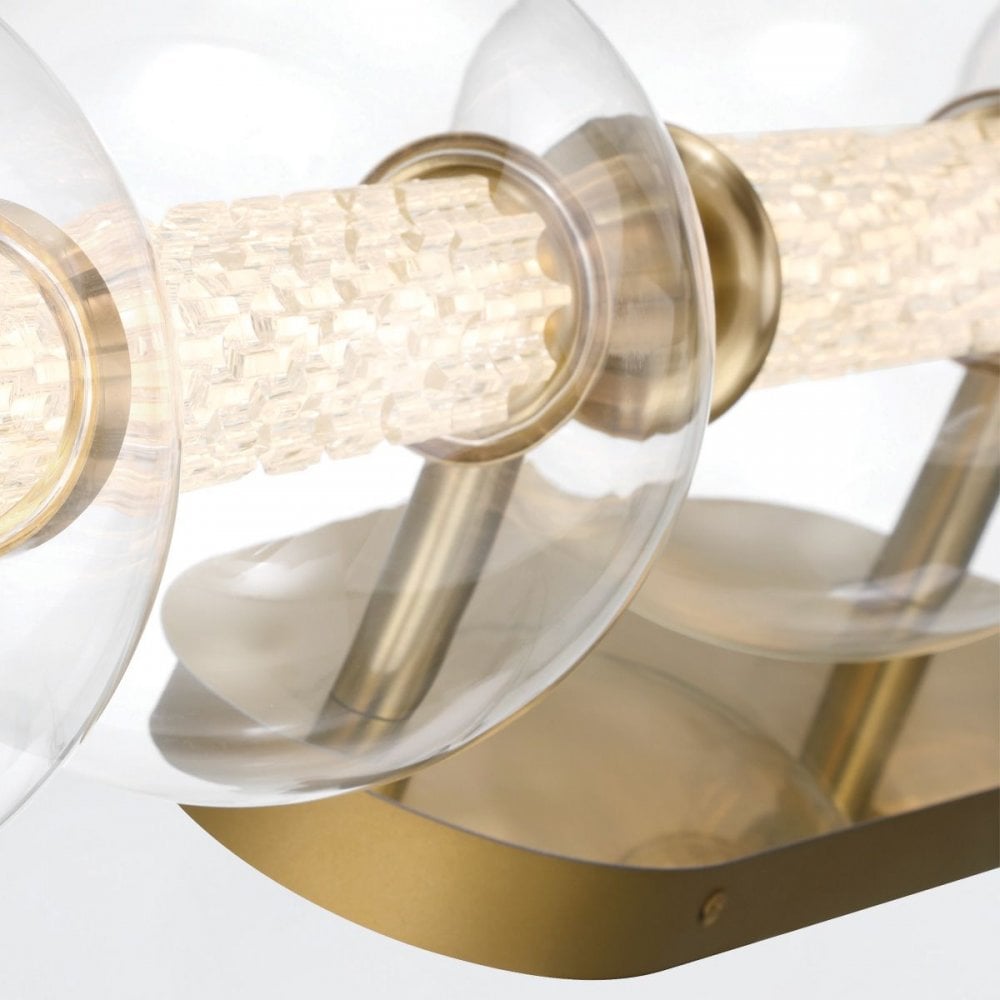 Eurofase QN-ATOMO-5W-BG Atomo 5 Light LED Bathroom Wall Light Brushed Gold