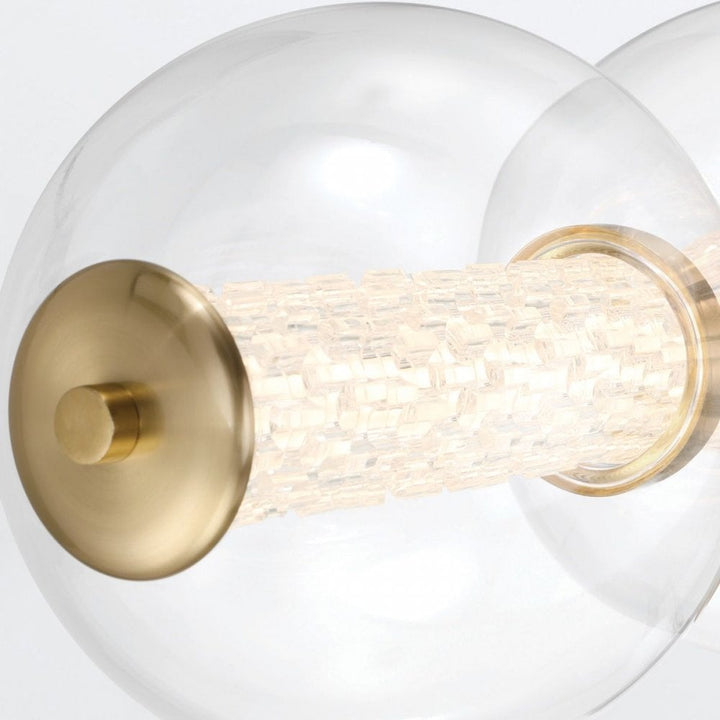 Eurofase QN-ATOMO-5W-BG Atomo 5 Light LED Bathroom Wall Light Brushed Gold